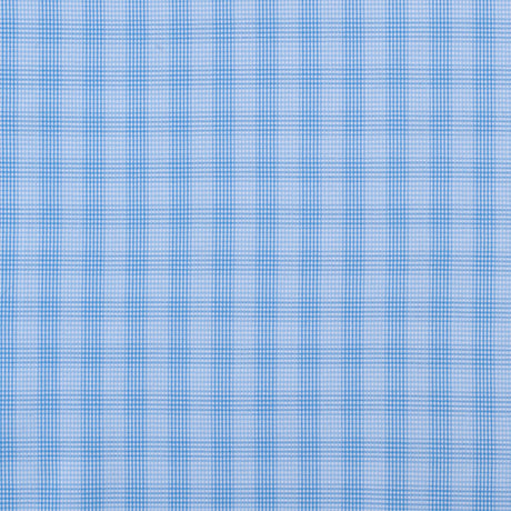 Blue Checkered Cotton Shirting