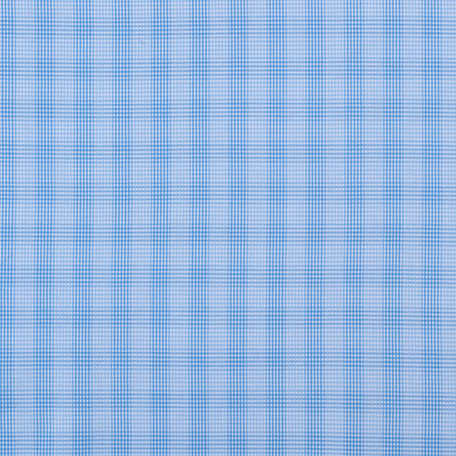 Blue Checkered Cotton Shirting
