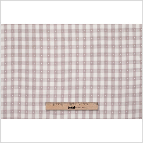 Steven Alan Beige/Ecru Checkered Cotton Shirting