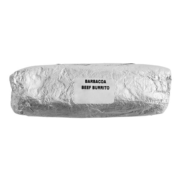 Tres Picosos Foil-Wrapped Barbacoa Beef Burrito 8 oz. - 20/Case