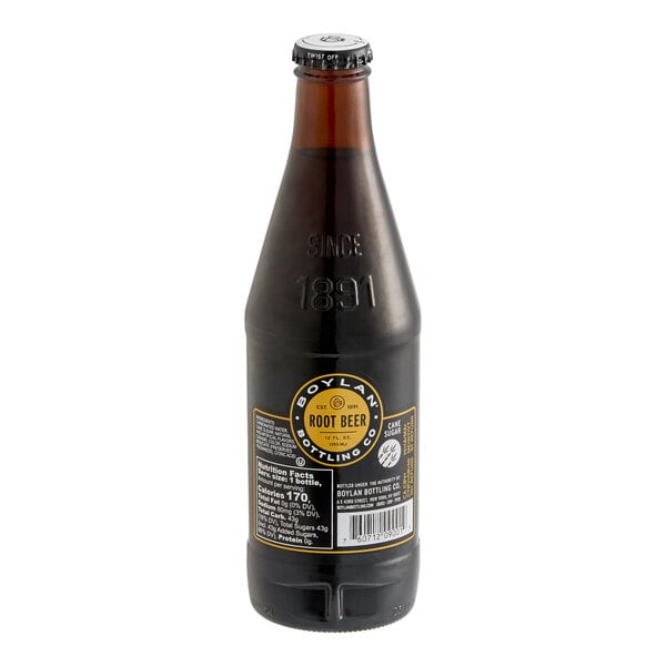 Boylan Bottling Co. Root Beer 12 fl. oz. - 24/Case
