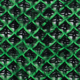 Lacey Diamonds Acrylic Knit - Black and Bright Green