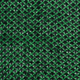 Lacey Diamonds Acrylic Knit - Black and Bright Green