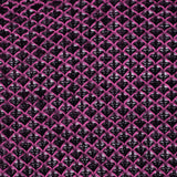 Lacey Diamonds Acrylic Knit - Black and Hot Pink