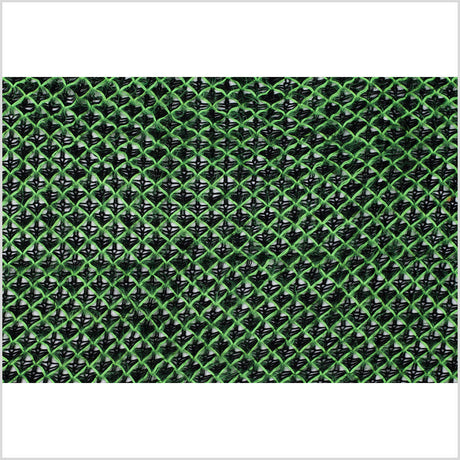 Lacey Diamonds Acrylic Knit - Black and Neon Green