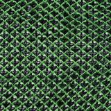 Lacey Diamonds Acrylic Knit - Black and Neon Green