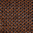 Lacey Diamonds Acrylic Knit - Black and Orange