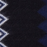 Navy, Black and Gray Big Zig Zags Soft Sweater Knit