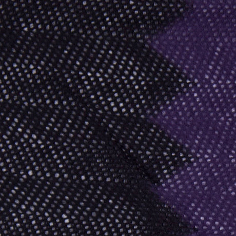 Purple, Black and White Big Zig Zags Soft Sweater Knit