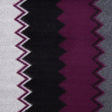 Deep Grape and Gray Big Zig Zags Soft Sweater Knit