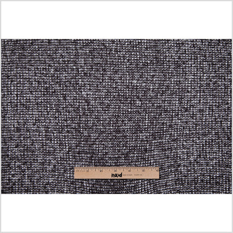 Black Open Weave Wool-Blend Sweater Knit