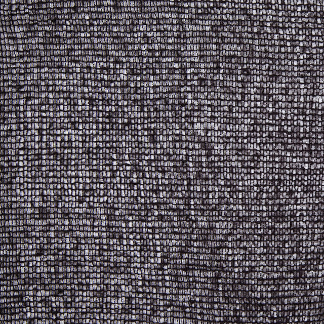 Black Open Weave Wool-Blend Sweater Knit
