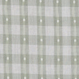 Moss Green Checked Cotton Shirting