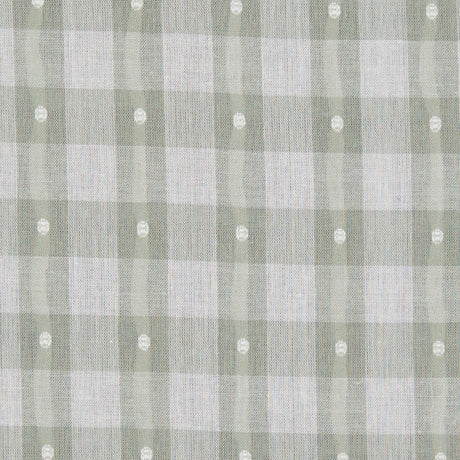 Moss Green Checked Cotton Shirting