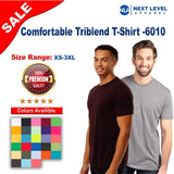 Next Level® Comfortable Triblend Crewneck and Short Sleeve T-Shirt
