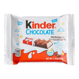 Kinder Chocolate 4-Piece Cream-Filled Milk Chocolate Bar - 216/Case