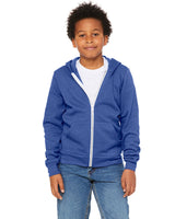 Bella + Canvas® Youth Sponge Fleece Full Zip Hooded Sweatshirt