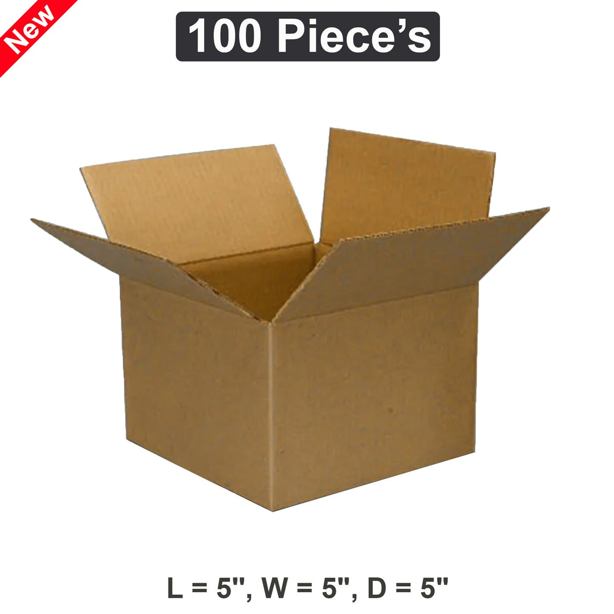 Efficient Square Packaging Solution 5"x5"x5' Boxes