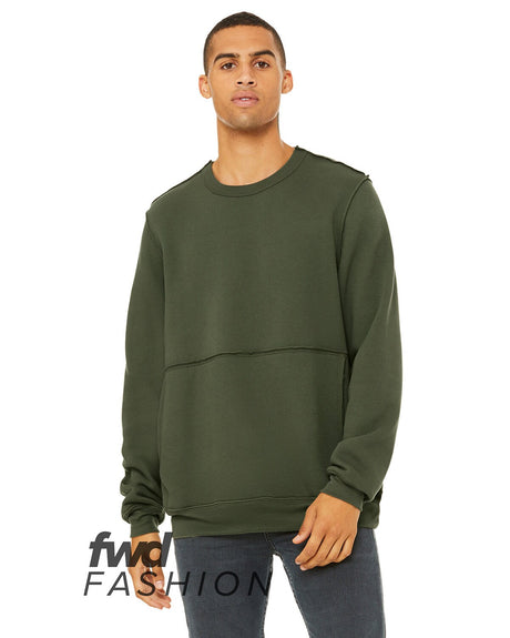 Bella + Canvas® FWD Fashion Unisex Raw Seam Crewneck Pullover