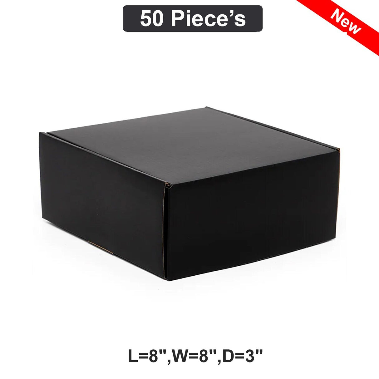 Sturdy Mailing Boxes Ideal for Secure Shipping 8" x 8" x 3"