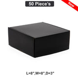 Sturdy Mailing Boxes Ideal for Secure Shipping 8" x 8" x 3"