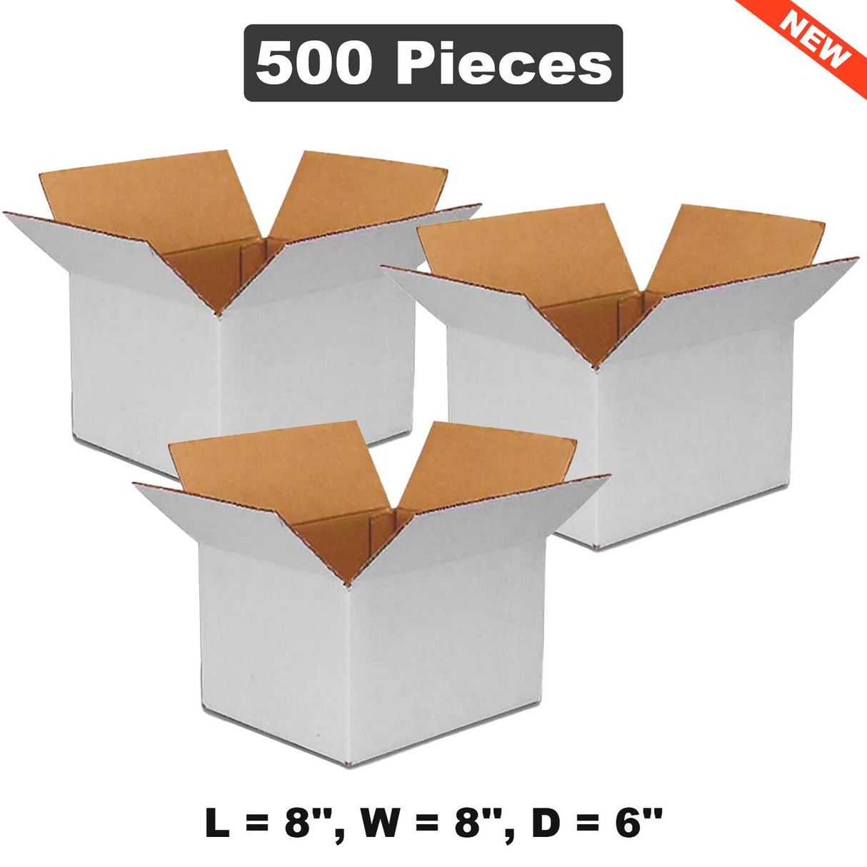 8" x 8" x 6" Corrugated Boxes Reliable Packaging