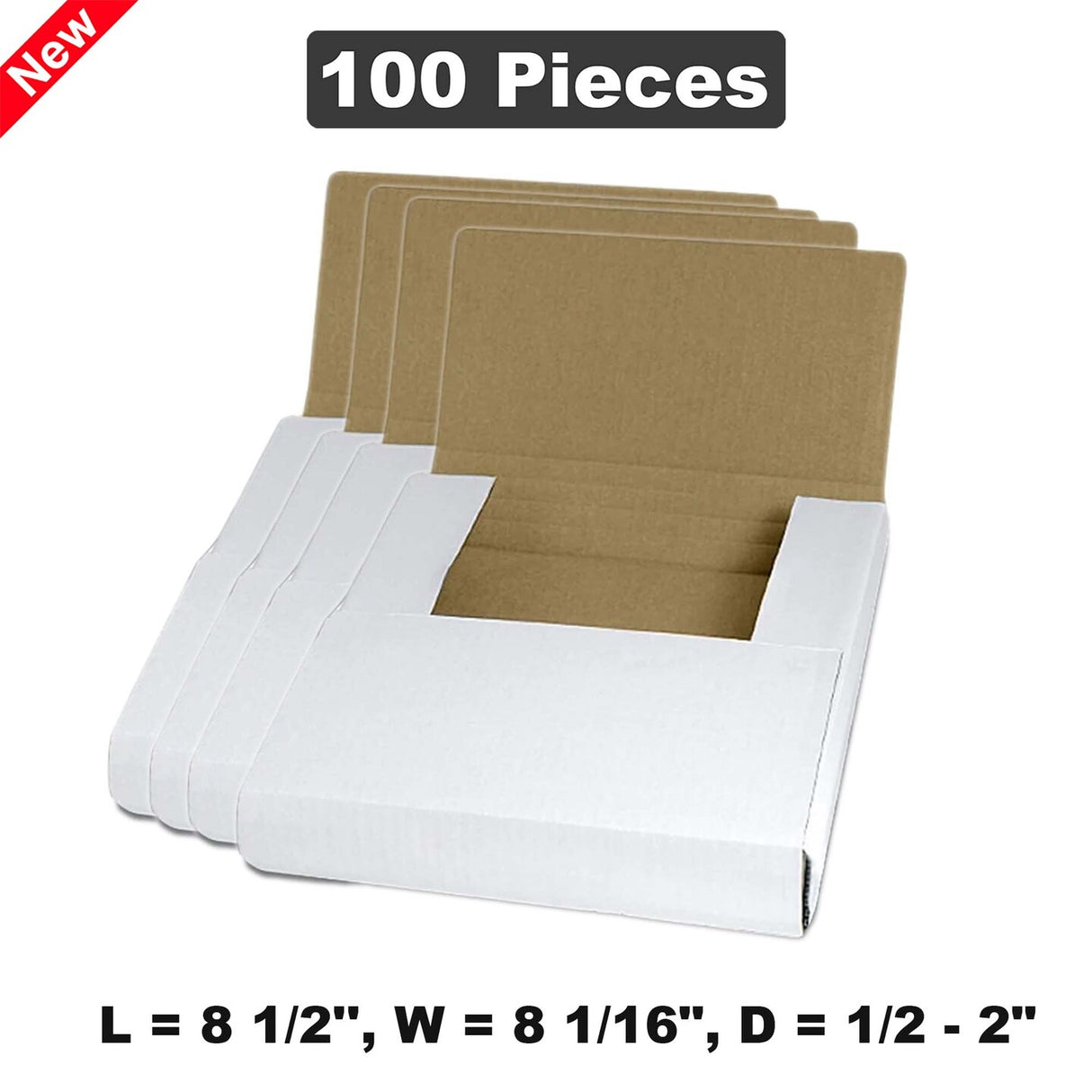 Shipping & Packing Boxes 8.5" x 6" x 0.5"-2" Adjustable Depth for Reliable Protection