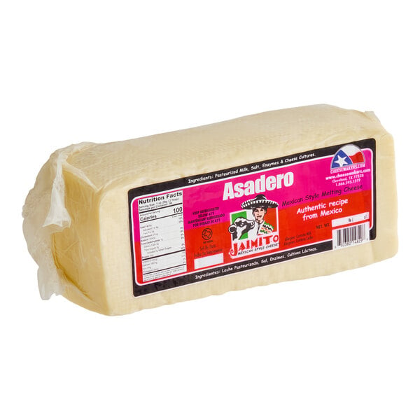 Jaimito Queso Asadero Cheese Block 5 lb. - 2/Case