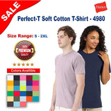 Hanes® Perfect-T Soft Cotton Crewneck Short Sleeve T-Shirt