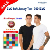 BELLA + CANVAS® Crewneck Short Sleeve CVC Jersey Tee