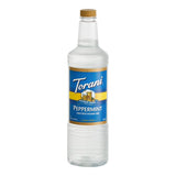 Torani Sugar-Free Peppermint Flavoring Syrup Plastic Bottle 1 Liter - 6/Case