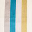 Green/Blue Striped Polyester Blended Velvet