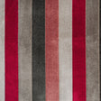 Brown/Red Striped Polyester Blended Velvet