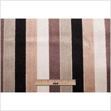 Brown/Beige Striped Polyester Blended Velvet