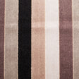 Brown/Beige Striped Polyester Blended Velvet