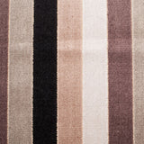 Brown/Beige Striped Polyester Blended Velvet