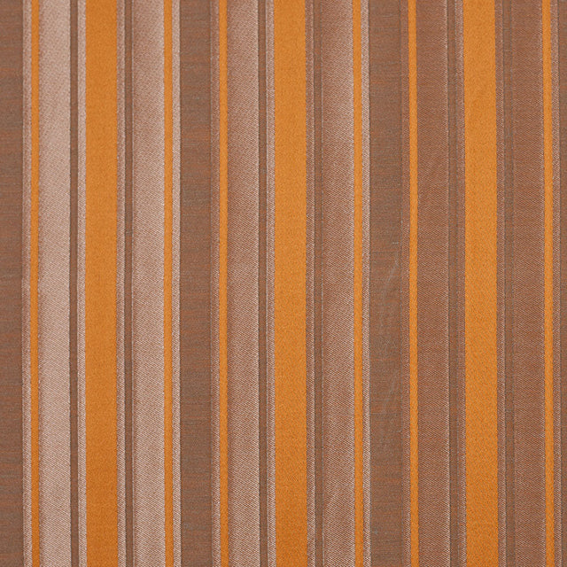 Orange Satiny Textured Poly Stripes