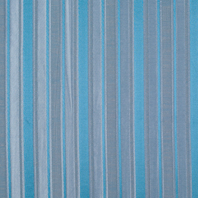 Blue Satiny Textured Poly Stripes