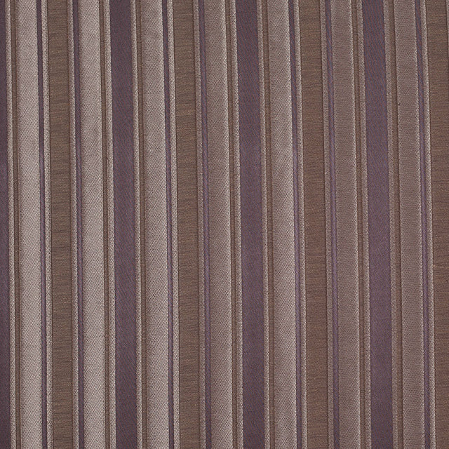 Brown Satiny Textured Poly Stripes