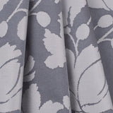 Gray Floral Polyester Sateen/Jacquard