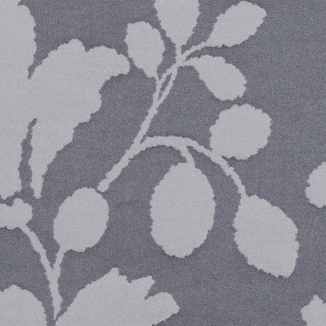 Gray Floral Polyester Sateen/Jacquard