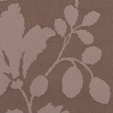 Brown Floral Polyester Sateen/Jacquard