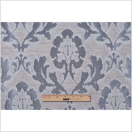 Silver Lightweight "Rorschach Test" Poly Jacquard