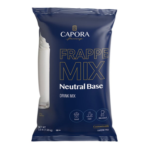 Capora Neutral Base Frappe Mix 3.5 lb. - 5/Case
