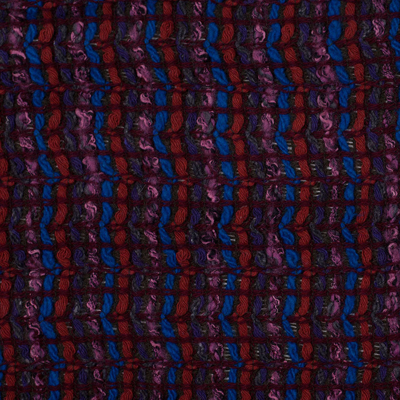 Famous Designer Rifle Green, Rose and Blue Novelty Acrylic and Wool Woven
