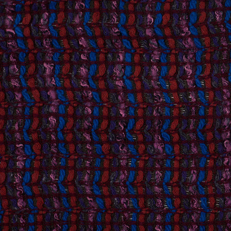 Famous Designer Rifle Green, Rose and Blue Novelty Acrylic and Wool Woven