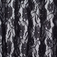 Famous Designer Black Ruffled Strips Lace