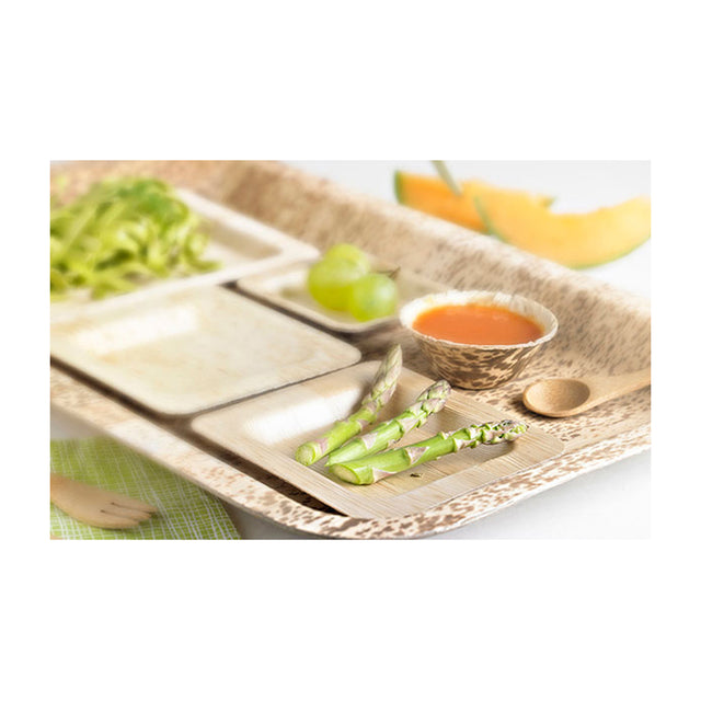 Packnwood Bamboo Leaf Tasting Spoon, 5", Case of 500