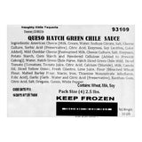 Naughty Chile Taqueria Queso Hatch Green Chile Sauce 2.5 lb. - 4/Case