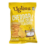 Uglies Cheddar and Sour Cream Kettle Potato Chips 2 oz. - 24/Case
